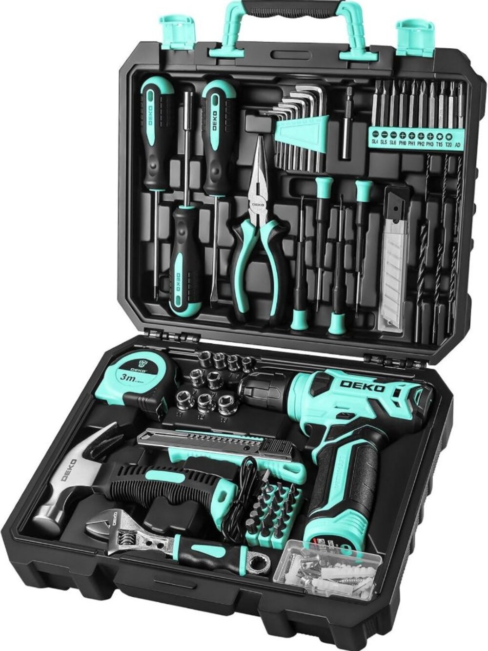 126-Piece Cordless Drill & Home Tool Kit for Women - Versatile Hand Tools Set